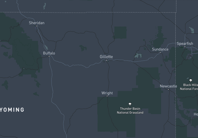 Northeast Wyoming Map